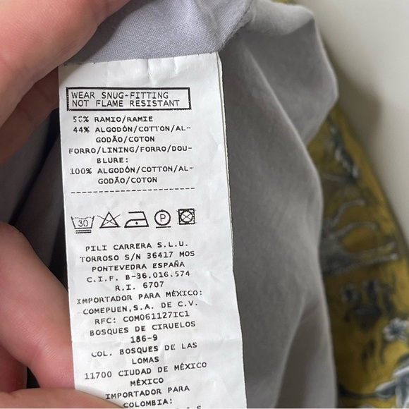 Pili Carrera girl teen mustard gold and grey leopard zebra print mini skirt 14 - Picture 9 of 10